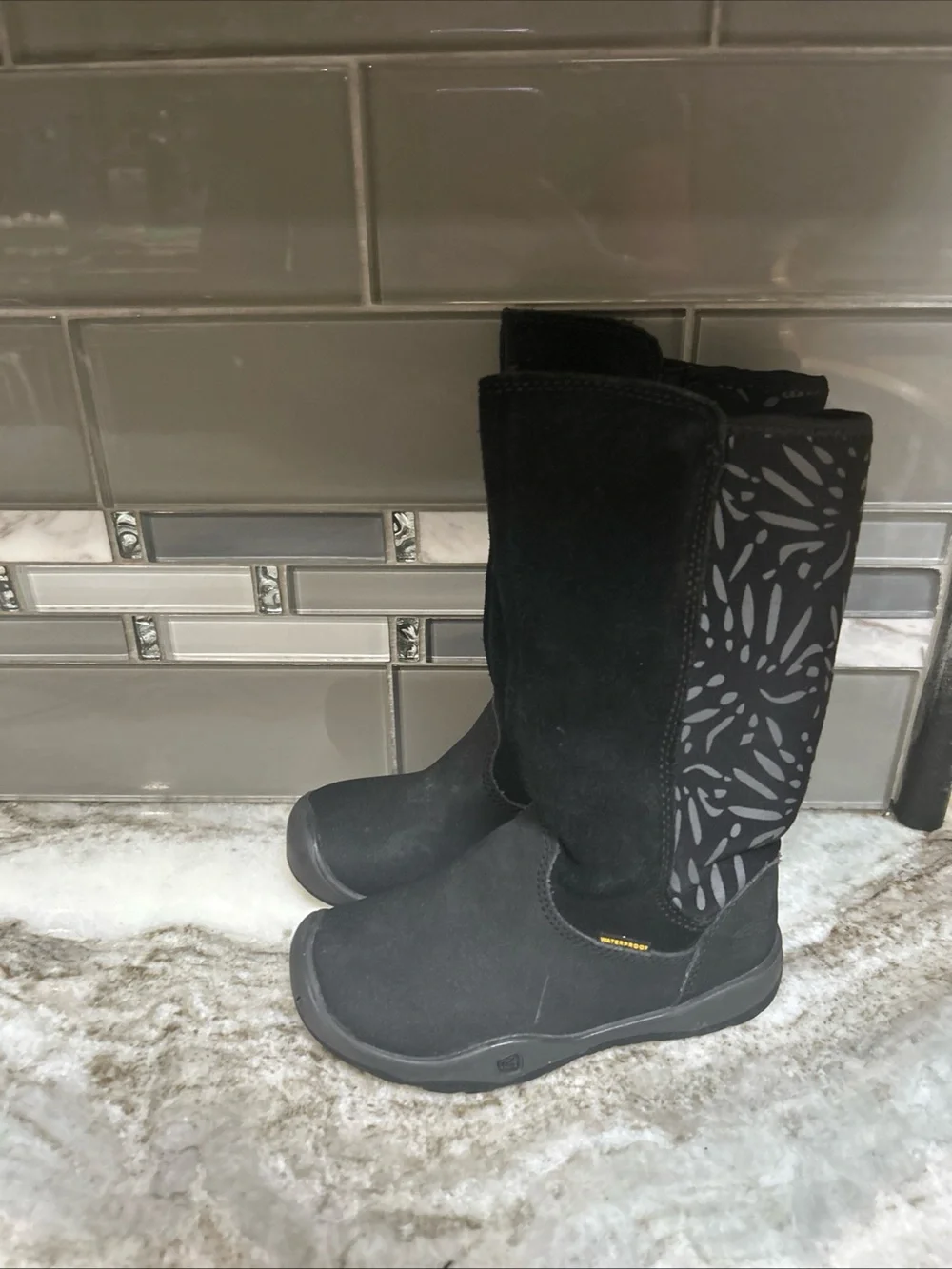 Keen Moxie Little Kids Waterproof Black Tall Winter Boots Size 9 Toddler Zipper